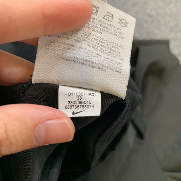 Nike Golf Shorts Mens 38 Black Dri Fit Tech Flat Front Lightweight Tech Chino - Picture 11 of 13